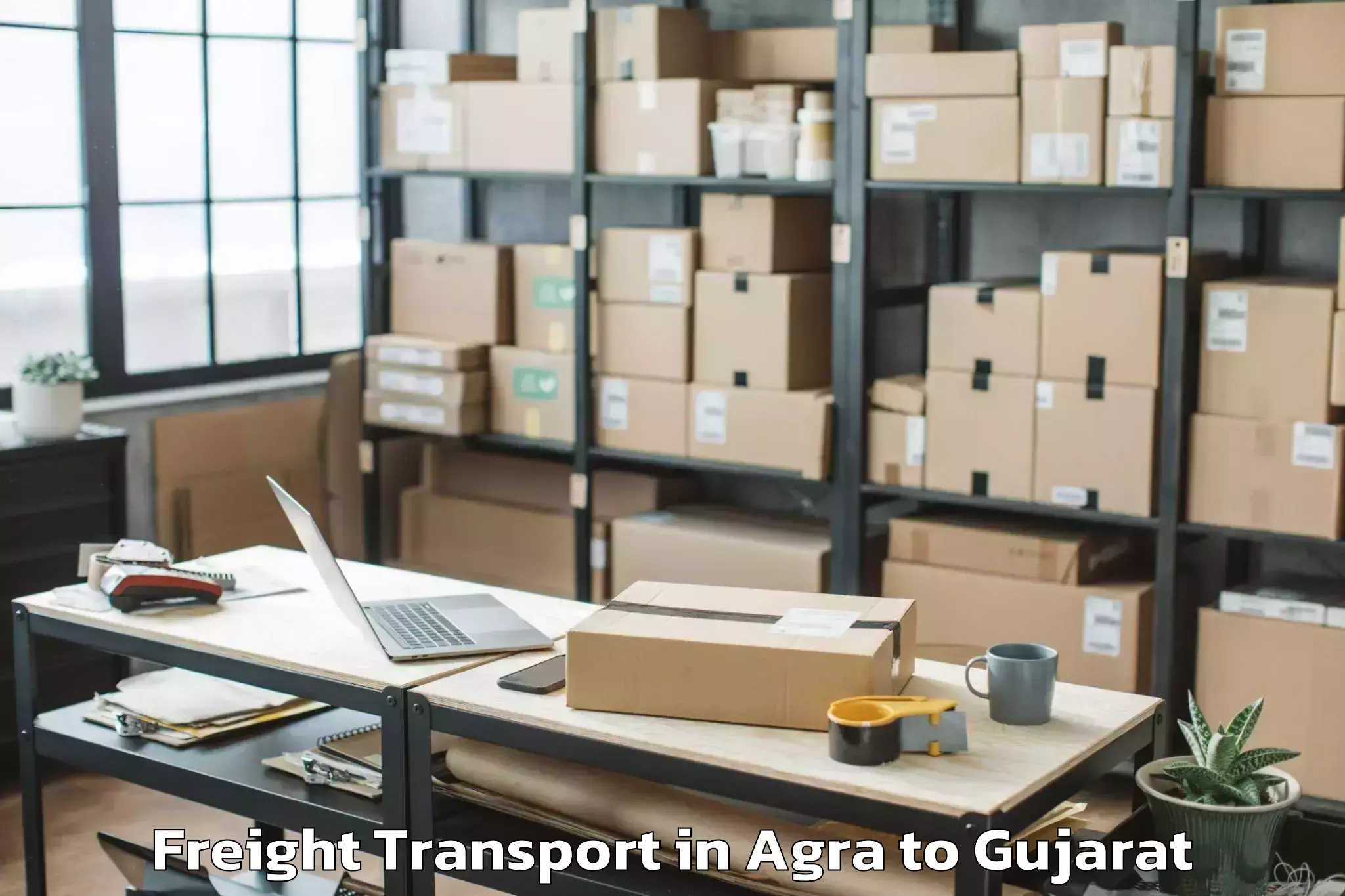 Reliable Agra to Bharuch Freight Transport